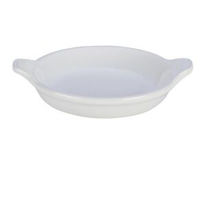 NEW IN BOX Le Creuset Round Heritage Baking Dish in White